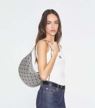 Borsa Balloon piccola con monogramma T Monogram