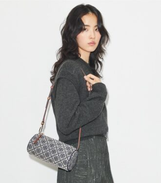Borsa cilindrica con monogramma T Monogram