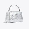 Borsa con manico superiore metallico Kira Diamond Quilt