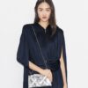 Borsa con manico superiore metallico Kira Diamond Quilt