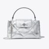 Borsa con manico superiore metallico Kira Diamond Quilt