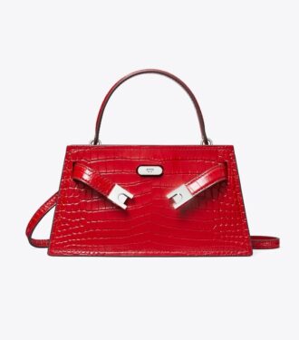 Borsa con manico superiore Mini Lee Radziwill con stampa cocco