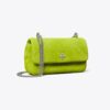 Borsa con patta in pelle scamosciata trapuntata Mini Kira Diamond