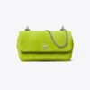 Borsa con patta in pelle scamosciata trapuntata Mini Kira Diamond