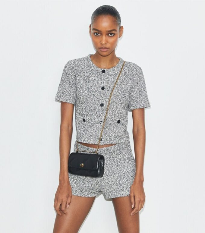 Borsa con patta Mini Kira Diamond Quilt