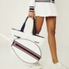 Borsa da tennis a righe Borsa da tennis a righe