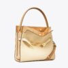 Borsa doppia Lee Radziwill piccola con texture martellata Borsa doppia Lee Radziwill piccola con texture martellata