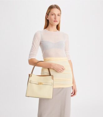 Borsa doppia Lee Radziwill piccola con texture martellata