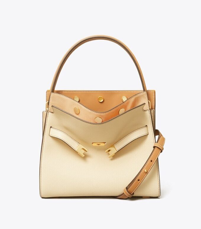 Borsa doppia Lee Radziwill piccola con texture martellata Borsa doppia Lee Radziwill piccola con texture martellata
