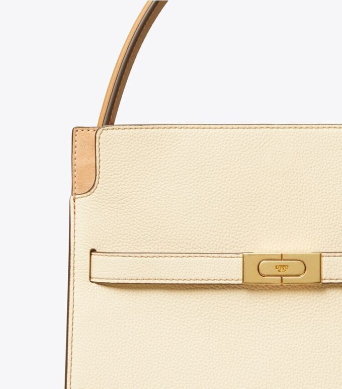 Borsa doppia Lee Radziwill piccola con texture martellata Borsa doppia Lee Radziwill piccola con texture martellata