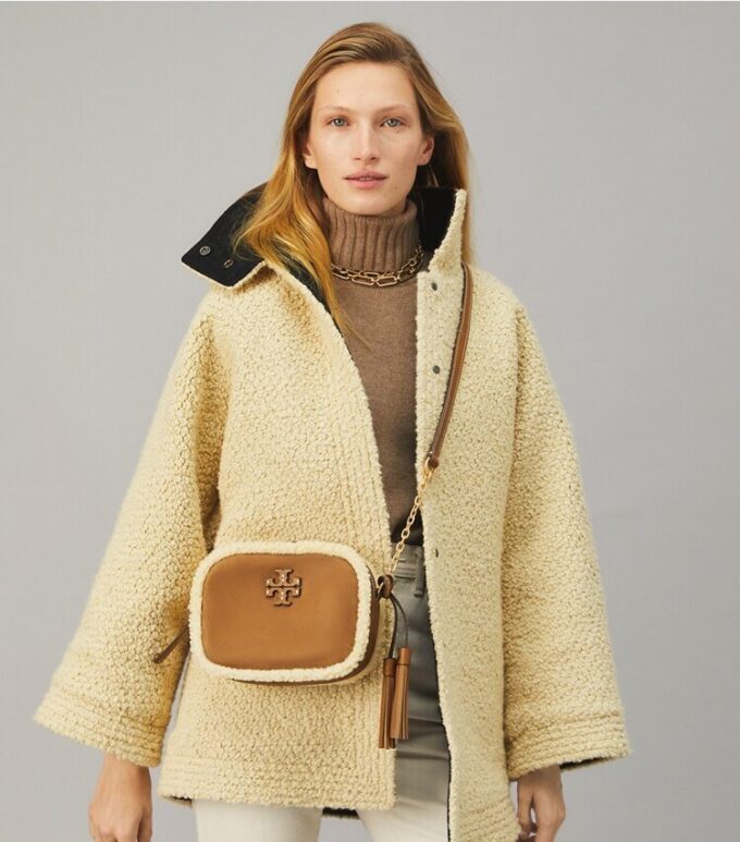 Borsa fotocamera in shearling McGraw