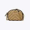 Borsa fotografica piccola in paglia morbida Kira Chevron