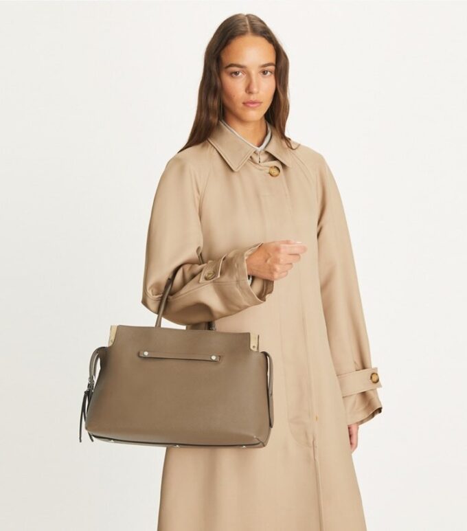Borsa grande Mercer Pebbled Satchel Borsa grande Mercer Pebbled Satchel