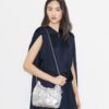 Borsa hobo metallizzata Mini Fleming