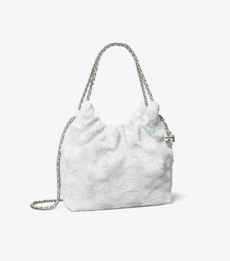 Borsa hobo Mini Fleming con paillettes
