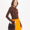 Borsa hobo Mini Fleming in morbida pelle scamosciata