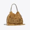 Borsa hobo Mini Fleming in pelle scamosciata con frange Borsa hobo Mini Fleming in pelle scamosciata con frange