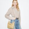Borsa hobo Mini Fleming in shearling
