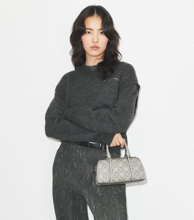 Borsa mini a botte T Monogram Utility Borsa mini a botte T Monogram Utility