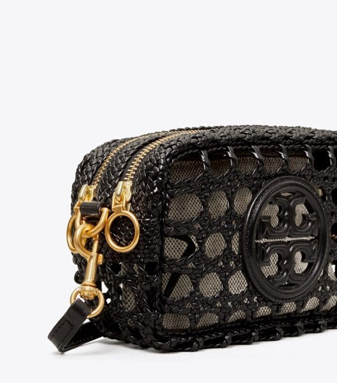 Borsa mini Perry Bombé intrecciata Borsa mini Perry Bombé intrecciata