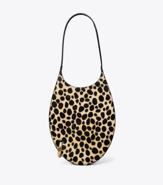 Borsa piccola con fori in pelle di vitello