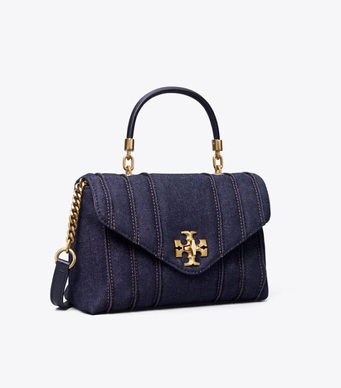 Borsa piccola in denim trapuntato Kira
