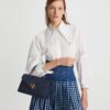 Borsa piccola in denim trapuntato Kira