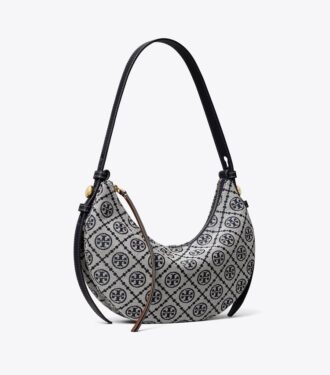 Borsa Romy Half Moon con T Monogram
