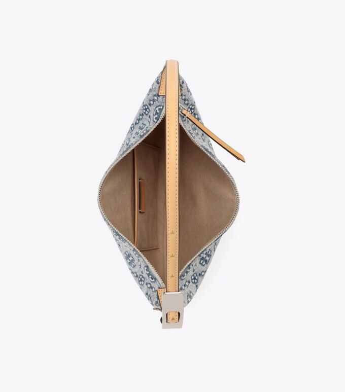 Borsa Small Balloon in denim con T Monogram Borsa Small Balloon in denim con T Monogram
