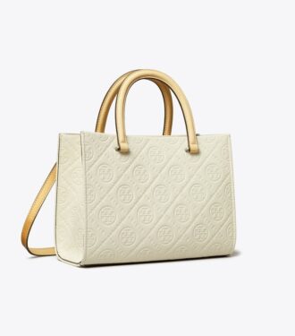 Borsa tote con manici superiori T Monogram Pebble