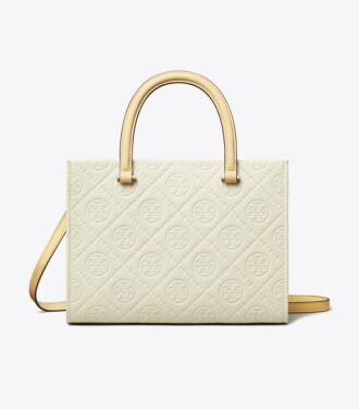 Borsa tote con manici superiori T Monogram Pebble