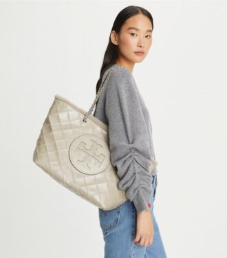 Borsa tote Ella Chain Shearling