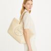 Borsa tote Ella con catena in vernice
