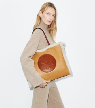 Borsa tote Ella in shearling