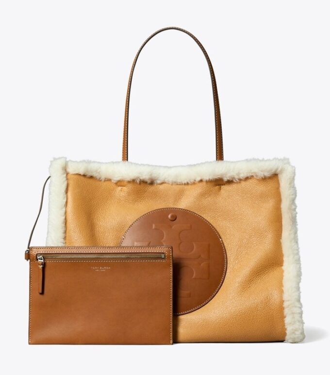 Borsa tote Ella in shearling