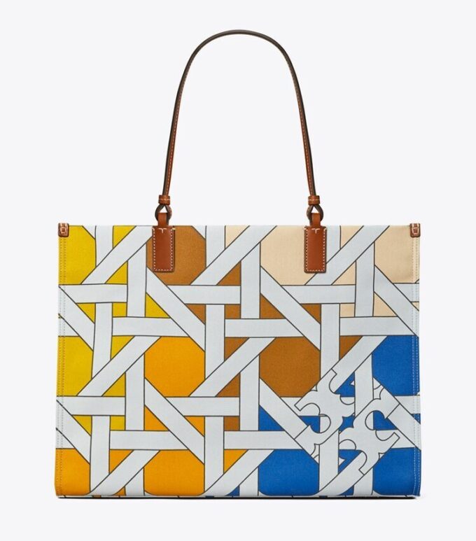 Borsa tote Ella in tela intrecciata