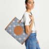 Borsa tote in denim con monogramma T Monogram Ella Borsa tote in denim con monogramma T Monogram Ella