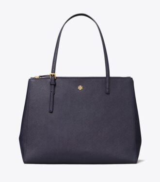 Borsa tote in pelle con doppia cerniera