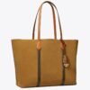 Borsa tote in pelle scamosciata Perry a tre scomparti
