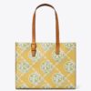 Borsa tote piccola con T Monogram in rilievo a contrasto