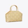 Borsa tote piccola in rafia con monogramma T Monogram Borsa tote piccola in rafia con monogramma T Monogram
