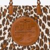 Borsa tote piccola in tela leopardata Ella Borsa tote piccola in tela leopardata Ella