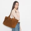 Borsa tote Romy in pelle scamosciata Borsa tote Romy in pelle scamosciata