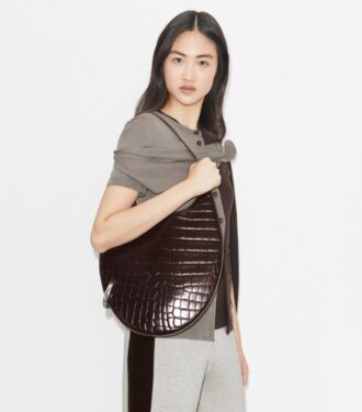 Borsa traforata con stampa cocco