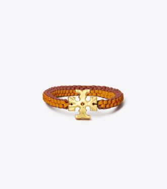 Bracciale in pelle intrecciata Roxanne