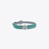Bracciale Miller in pelle e seta Bracciale Miller in pelle e seta