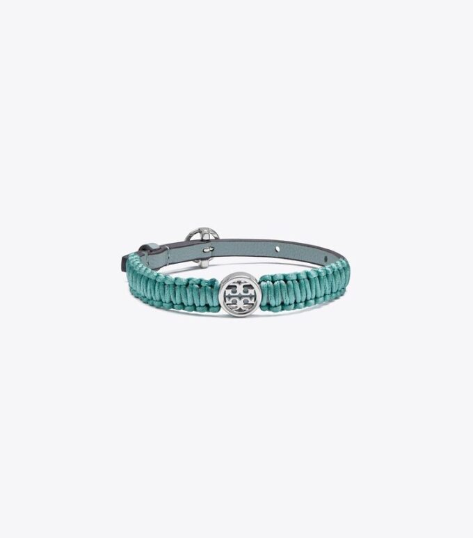 Bracciale Miller in pelle e seta Bracciale Miller in pelle e seta