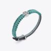 Bracciale Miller in pelle e seta Bracciale Miller in pelle e seta