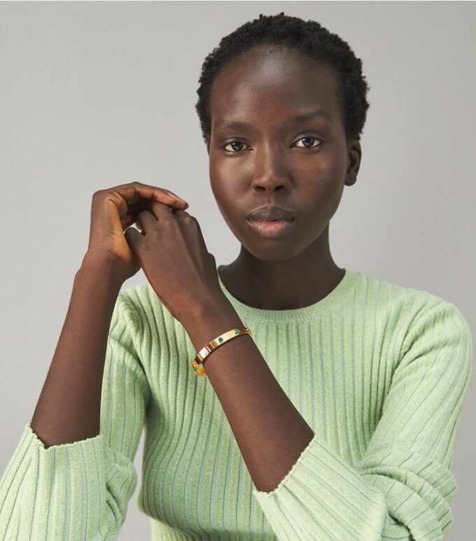 Bracciale Miller Stud Semi-Precious Hinge Bracciale Miller Stud Semi-Precious Hinge