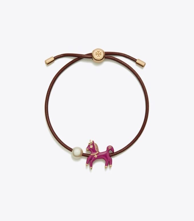 Bracciale scorrevole con cavallo smaltato Curiosity Bracciale scorrevole con cavallo smaltato Curiosity